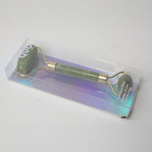 Quo Beauty Jade Facial Roller Green Stone Self Love Nighttime Routine NEW - Picture 5 of 6